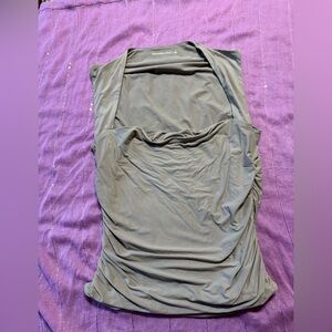 Abercrombie & Fitch Khaki Draped Halter Camisole